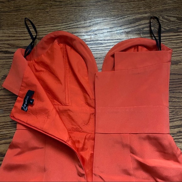 Ani Lee Taryn Orange plunge sweetheart dress - Picture 15 of 15